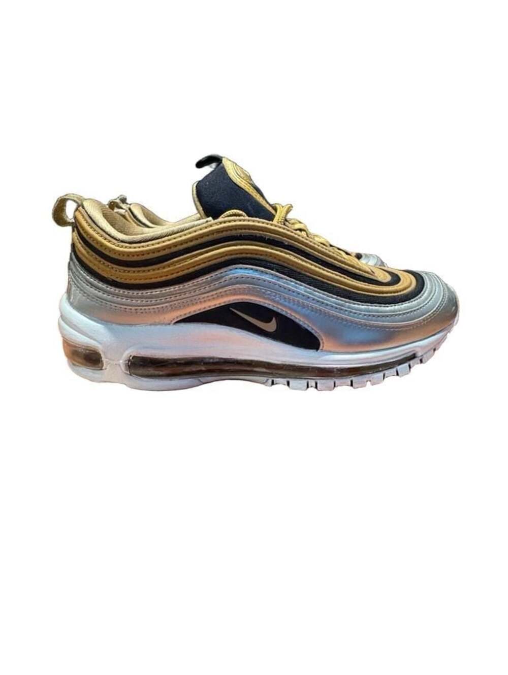 Nike Air Max 97 SE Metallic Gold/Silver/Black Women's Size 8.5